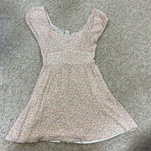 Altard State Cap Sleeve Smocked Floral Short Dress Small